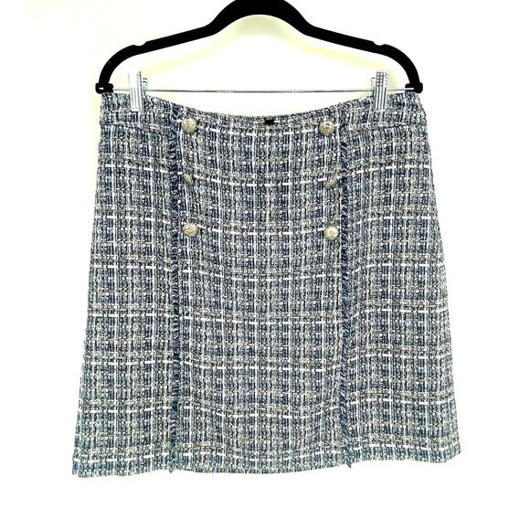 Talbots Americana Tweed A Line Skirt Size 12P NWT $109 - Picture 2 of 7